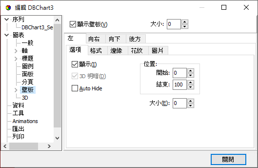 圖-27 編輯按鈕下的功能選項-圖表-壁板